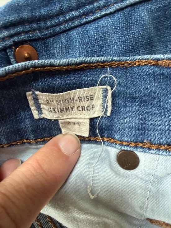 Madewell Women's Mid Blue Denim Bermuda Shorts - Picture 3 of 5